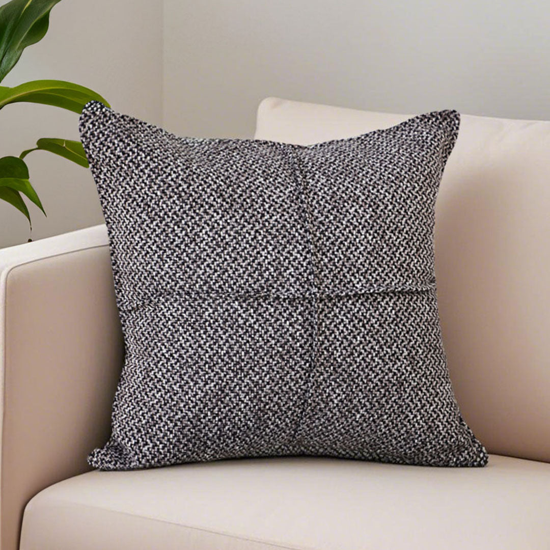 SOGA 2X 45cm Modern Herringbone Textured Woven Square Throw Pillow