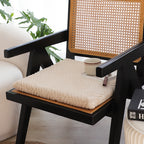 SOGA Beige Chevron Cushion – Soft Plush Backrest Pillow for Home & Office