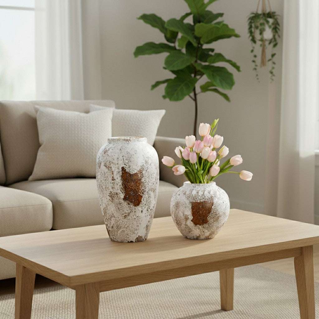 SOGA Home & Living Bundle – Gradient White Ceramic Flower Vases for Elegant Home Decor $ 161