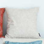 SOGA 2X 50cm Throw Pillow Off White Lumbar Embroidered Decorative Cover Stitch for Home Decor