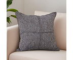SOGA 45cm Modern Herringbone Textured Woven Square Throw Pillow