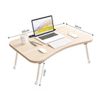 SOGA Beige Portable Bed Table Adjustable Foldable Bed Sofa Study Table Laptop Mini Desk Breakfast Tray Home Decor