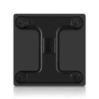 SOGA 2X Glass LCD Digital Body Fat Scale Bathroom Electronic Gym Water Weighing Scales Black