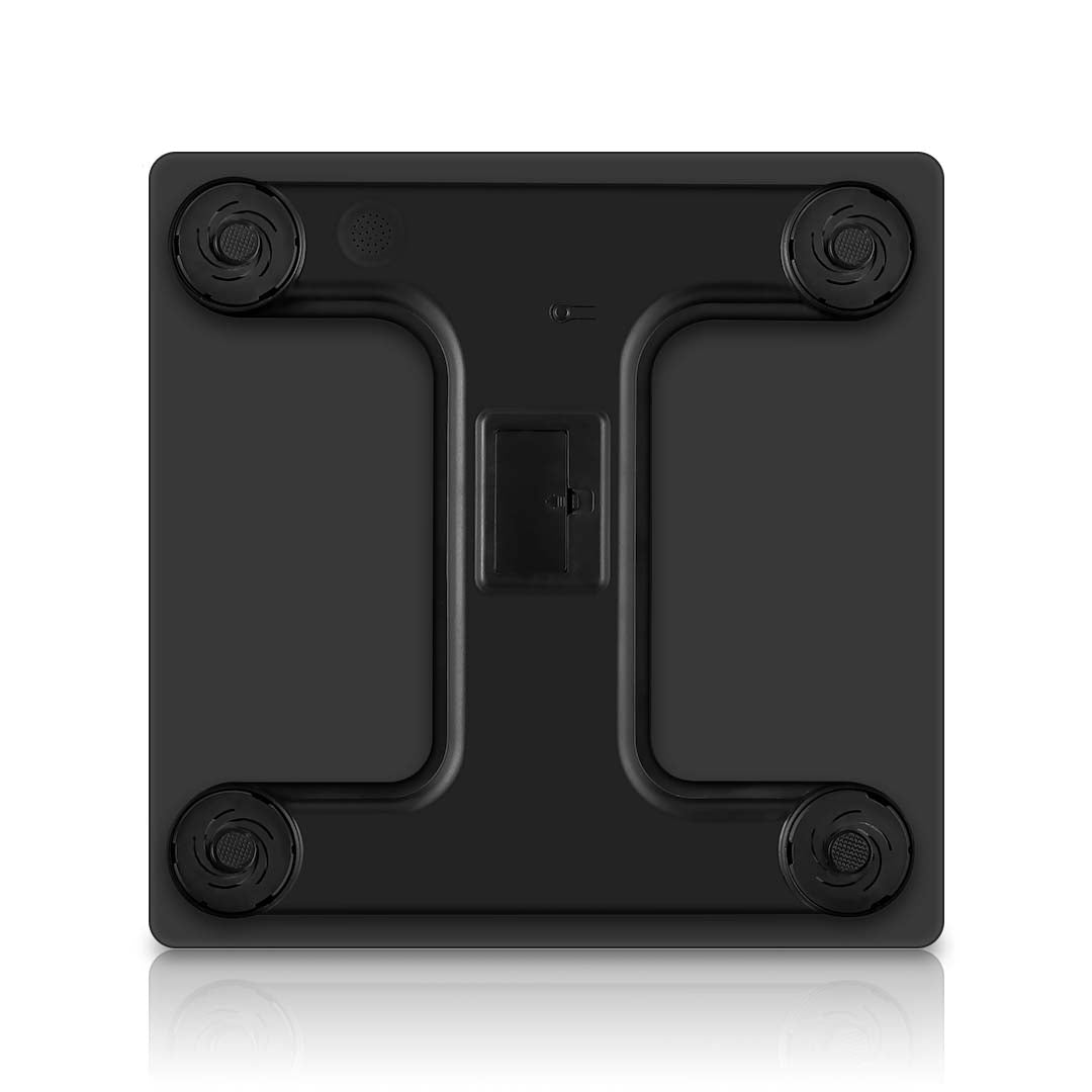 SOGA 2X Glass LCD Digital Body Fat Scale Bathroom Electronic Gym Water Weighing Scales Black