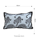 SOGA 2X 30cm Throw Pillow White Leopard Light Luxury Lumbar Decorative Cushion for Living Room