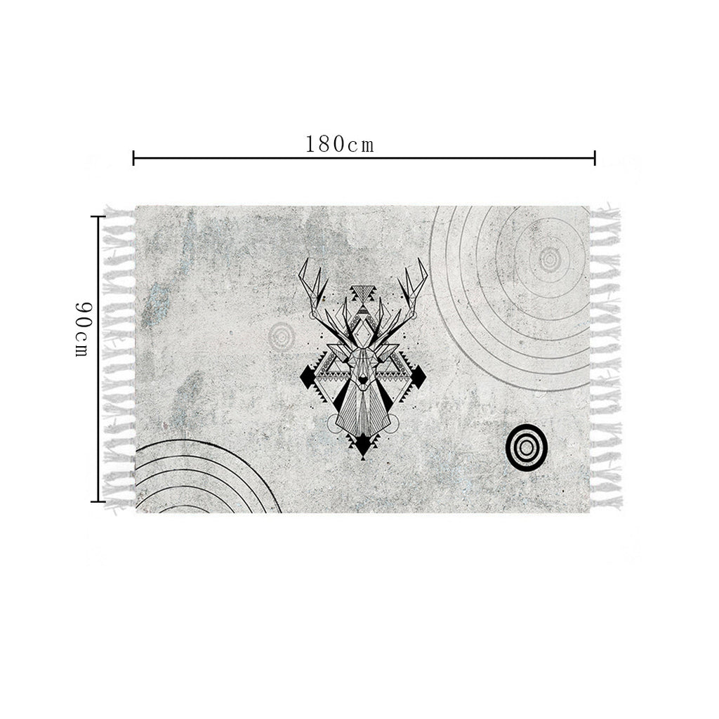 SOGA 2X 90cm Woven Minimalist Bedroom Area Rug Carpet Home Decor