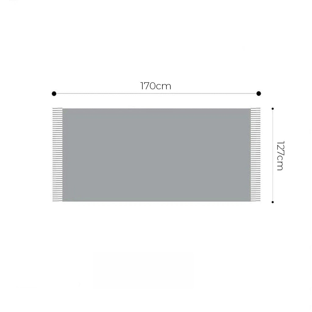SOGA 127x170cm Star Grey Blanket – Gradient Tassel Throw for Cozy Home Comfort $ 88