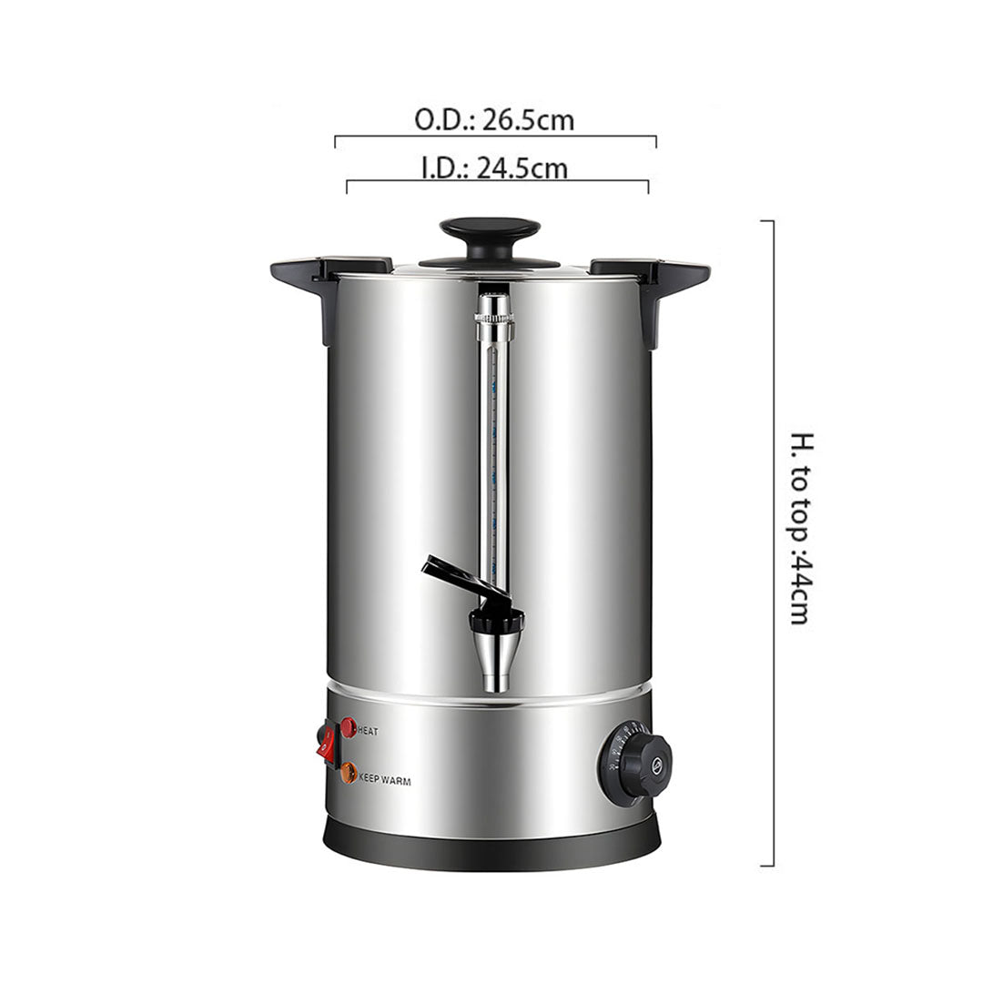 SOGA 2X Electric Water Boiler – 12L Stainless Steel Hot Water Urn