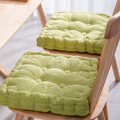 SOGA 2X Green Square Cushion Soft Leaning Plush Backrest Throw Seat Pillow Home Office Sofa Decor