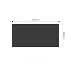 SOGA 160X200cm Throw Blanket Coffee Double Layer Rabbit Fur Cozy Comfort with Stylish Decor