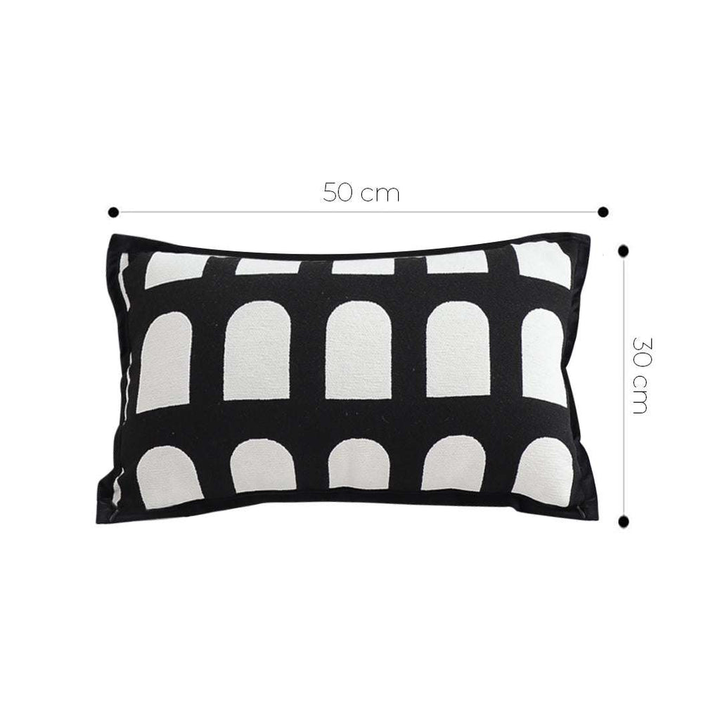 SOGA 2X 30cm Contemporary Black White Geometric Pattern Throw Pillow $ 133