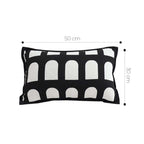 SOGA 2X 30cm Contemporary Black White Geometric Pattern Throw Pillow $ 133