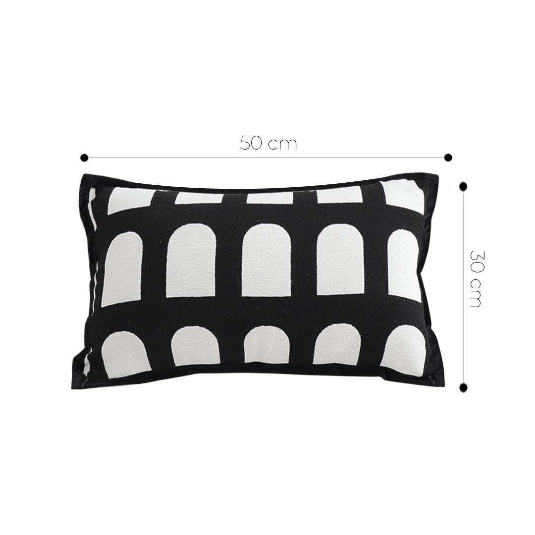 SOGA 2X 30cm Contemporary Black White Geometric Pattern Throw Pillow $ 133