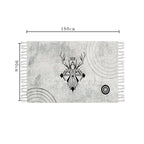 SOGA 90cm Woven Minimalist Bedroom Area Rug Carpet Home Decor