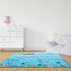 SOGA 2X 120cm Kids Rug Street Map Play Mat Educational Baby Theme Park Area Rugs