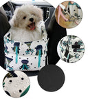 SOGA 2X Car Central Control Nest Pet Safety Travel Bed Dog Kennel Portable Washable Pet Bag White