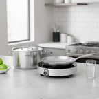 SOGA Kitchenware Bundle – 26cm Smart Induction Cooktop, Stainless Fry Pan & 9L Stock Pot $ 309
