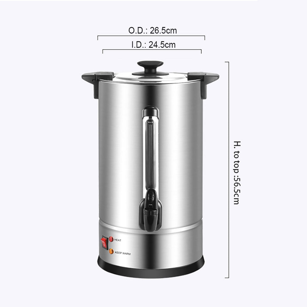 SOGA 17.7L Electric Water Boiler 2800W Single Wall Stainless Steel