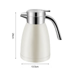 SOGA 1.8L Stainless Steel Water Bottle Insulated Vacuum Flask Coffee Jug Thermal White