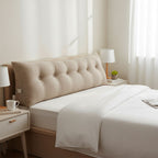 SOGA 4X 180cm Beige Triangular Wedge Bed Pillow Headboard Backrest Bedside Tatami Cushion Home Decor