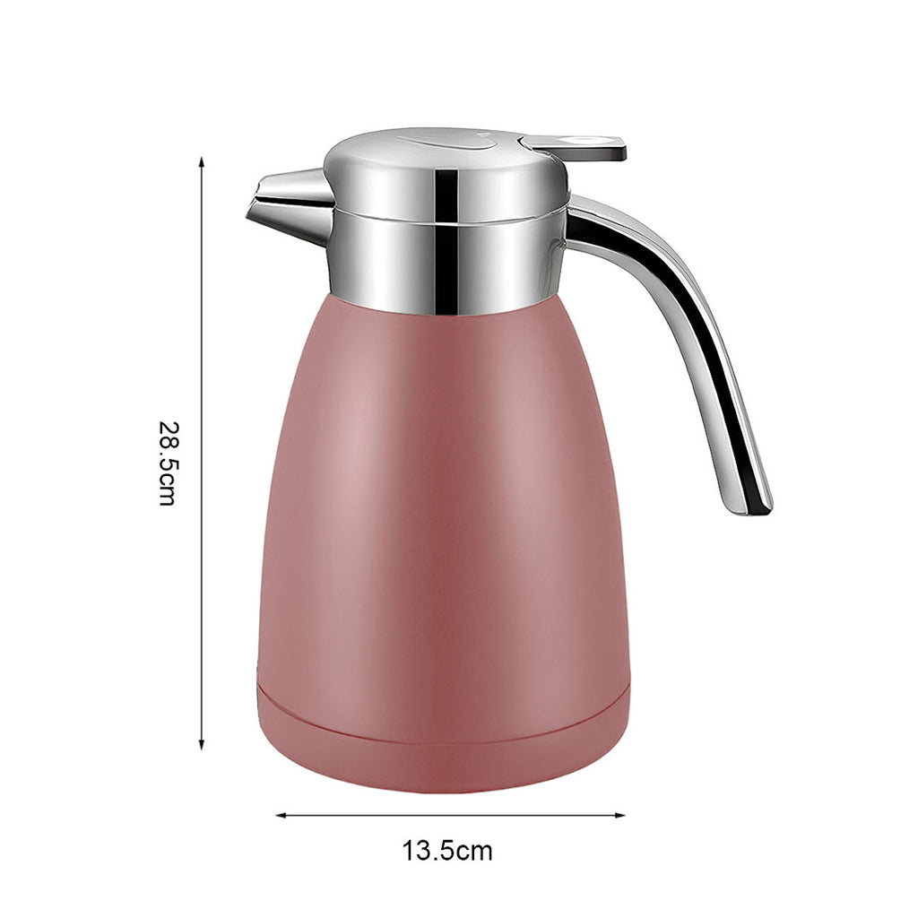 SOGA 2.2L Stainless Steel Water Bottle Insulated Vacuum Flask Coffee Jug Thermal Pink