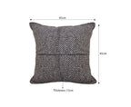 SOGA 45cm Modern Herringbone Textured Woven Square Throw Pillow