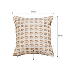 SOGA 2X 50cm Square Modern Decorative Embroidered Geometric Throw Pillow