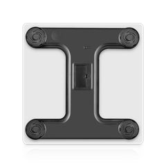Glass LCD Digital Body Fat Scale Bathroom Electronic Gym Water Weighing Scales White