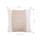 SOGA 50cm Modern Beige Color Block Textured Decorative Throw Pillow