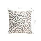 SOGA 2X 50cm Gray White Abstract Swirl Pattern Decorative Throw Pillow $ 140