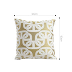 SOGA 2X 50cm Artistic Olive Green White Geometric Pattern Throw Pillow $ 142