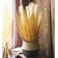 SOGA 4X 137cm Artificial Indoor Potted Reed Bulrush Grass Tree Fake Plant Simulation Decorative