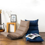 SOGA Foldable Tatami Floor Sofa Bed Meditation Lounge Chair Recliner Lazy Couch Khaki