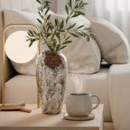 SOGA 35x17 Gradient White Large Ceramic Flower Vase Elegant Living Room Home Decor