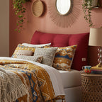 SOGA 100cm Rose Red Triangular Wedge Bed Pillow Headboard Backrest Bedside Tatami Cushion Home Decor