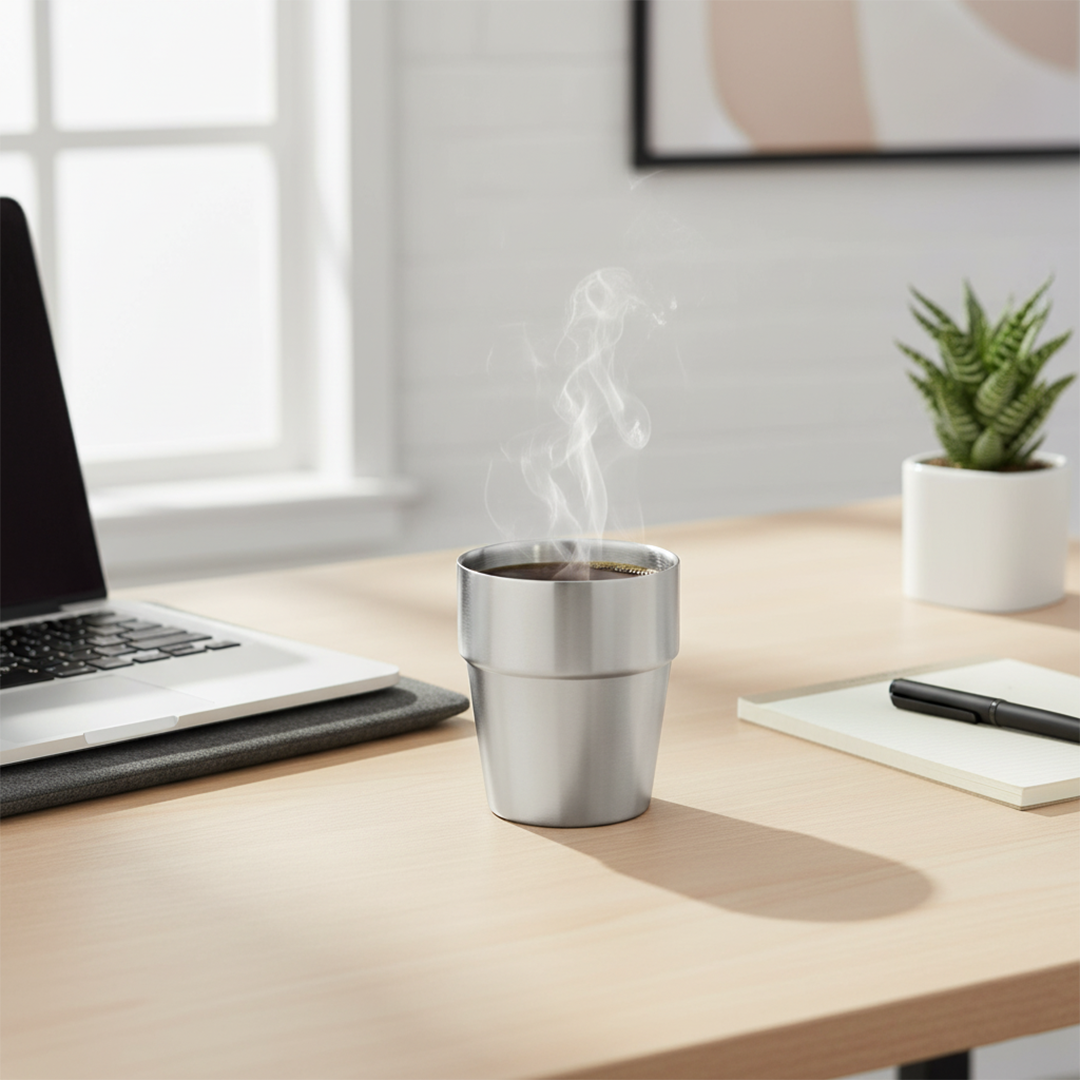 SOGA 175ml Stainless Steel Cups Set of 6 Reusable Durable Silver Drinking Tumblers $ 44