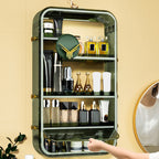SOGA Green Multi Tier Cosmetic Storage Rack Bathroom Vanity Tray Display Stand Organiser
