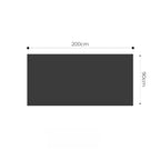 SOGA 90x200cm Throw Blanket  Blue Deep Sea Gradient Dyed Art Stylish Decorative Cozy