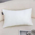 SOGA 30cm White Textured Geometric Pattern Decorative Throw Pillow $ 61
