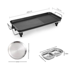 SOGA Kitchenware Bundle – 48cm Electric BBQ Grill with Silver Grilling Plate & Divided Sauce Pan $ 138