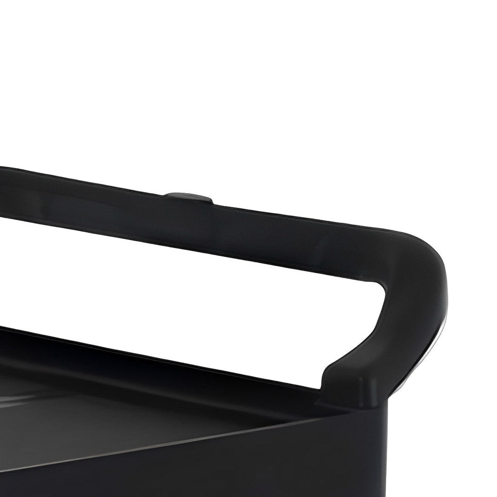 SOGA 2X 2 Tier Multifunctional Utility Cart 950x500x940mm Black