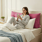 SOGA 100cm Crabapple Red Triangular Wedge Bed Pillow Headboard Backrest Bedside Tatami Cushion Home Decor