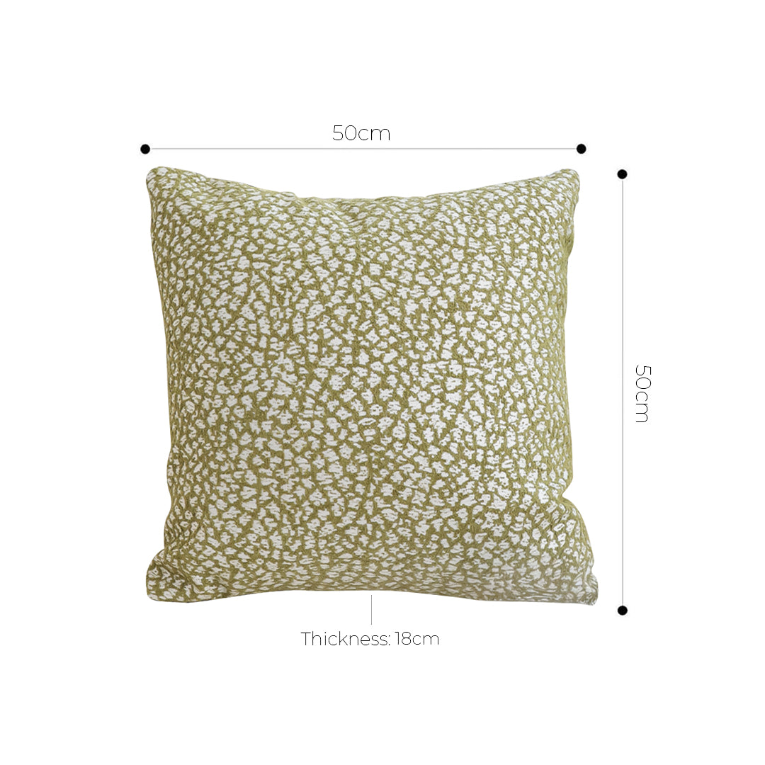 SOGA 2X 50cm Modern Olive Green Speckled Pattern Textured Throw Pillow