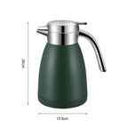 SOGA 2X 1.8L Stainless Steel Water Bottle Insulated Vacuum Flask Coffee Jug Thermal Green