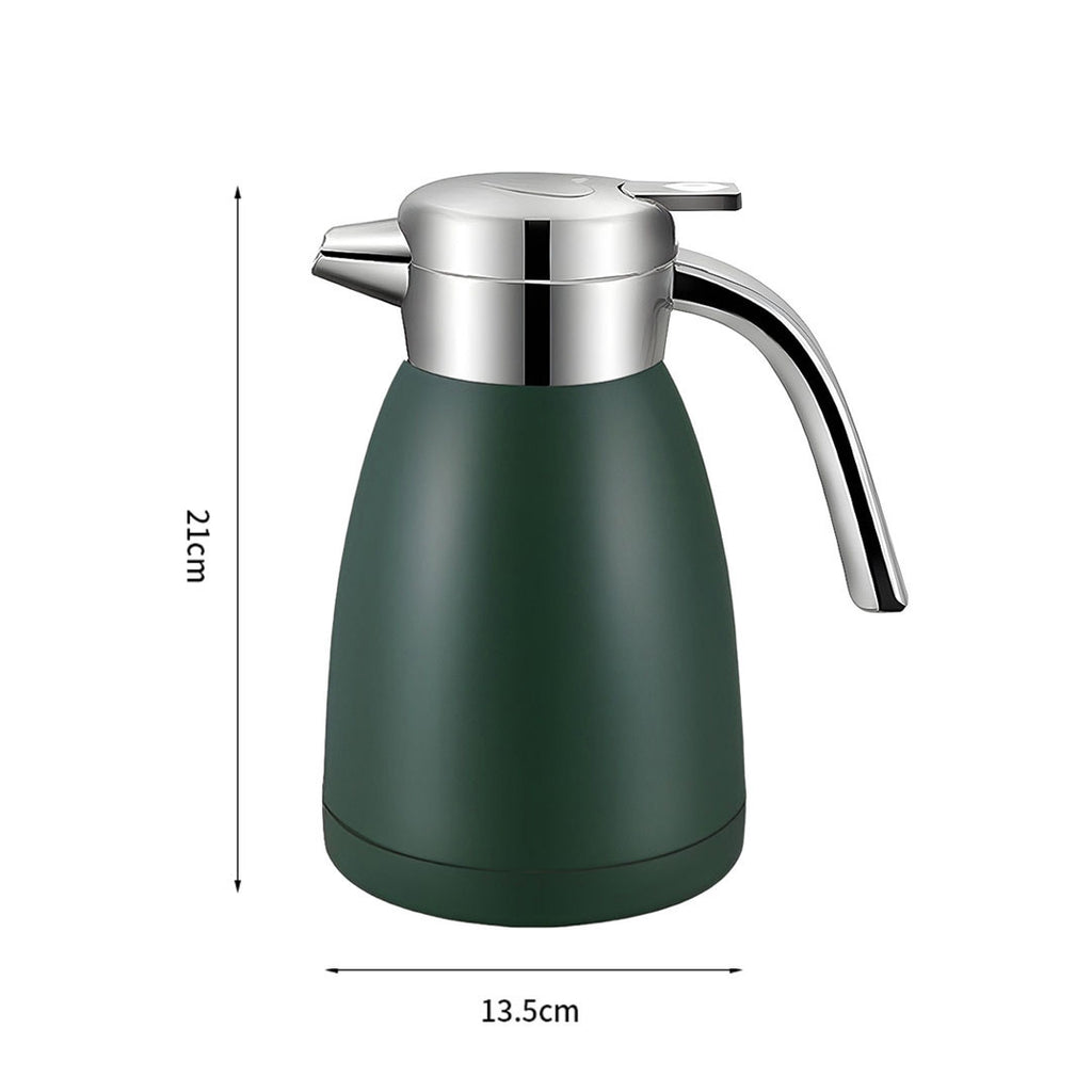 SOGA 2X 1.2L Stainless Steel Water Bottle Insulated Vacuum Flask Coffee Jug Thermal Green