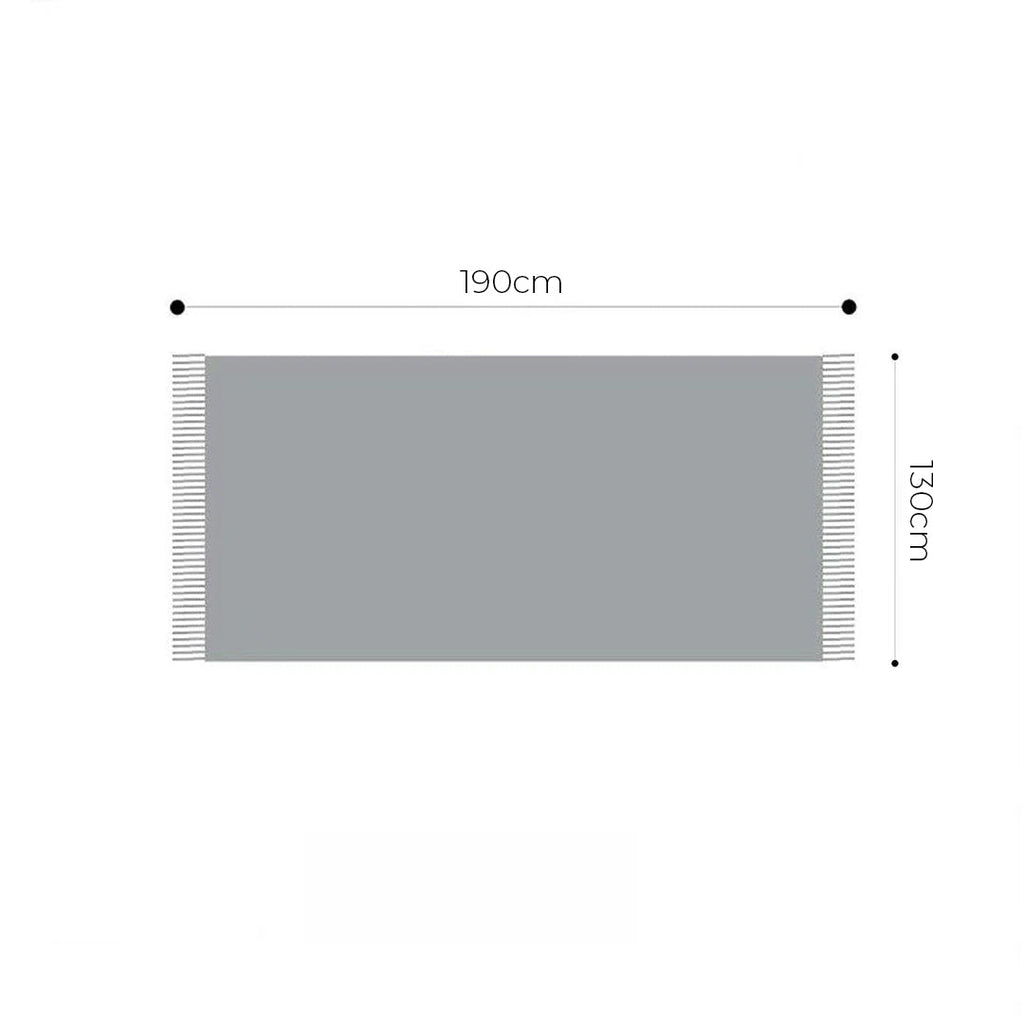 SOGA 130x190cm Earth Tone Blanket – Houndstooth Tassel Throw $ 88