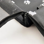 SOGA 2X Waterproof Pet Booster Car Seat Breathable Mesh Safety Travel Portable Dog Carrier Bag Black