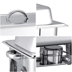 SOGA 2X Stainless Steel Chafing 9L Catering Dish Food Warmer