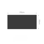 SOGA Chocolate Brown Throw Blanket 130x170cm Soft Polyester