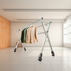 OGA 2X 160cm Portable Drying Rack Clothes Steel Laundry Rack Foldable Space-Saving Laundry Holder 3 Poles